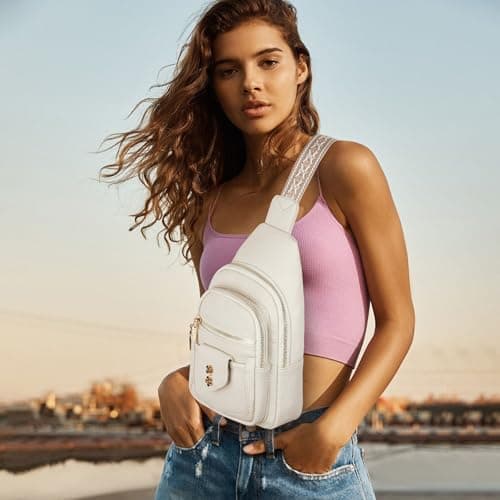 GAEKEAO Sling Bag Crossbody Bags for Women Vegan Leather Fanny Pack Chest Travel Anti Theft Purse Shoulder Bag Handbags Gifts — view 2