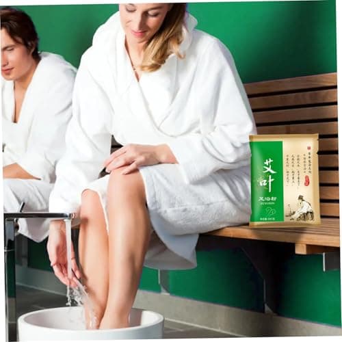 Detox Foot Soak, 100 Bags Natural Mugwort Powder Foot Spa Soak, Disposable Portabe Herbal for Home Travel Detox — view 4