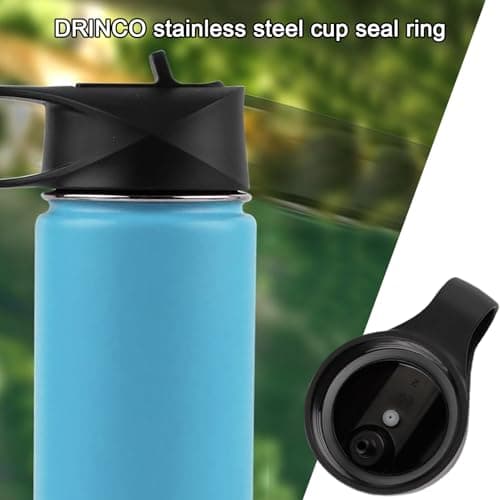Water Bottle Gasket Replacement - Multi‑volume Container Vent Ring, Hydration Spout Ring Kit | Resistant Soft Rubber Closure Accessory, Cap Repair System, Portable Vessel, Multi‑size Hydration — view 2