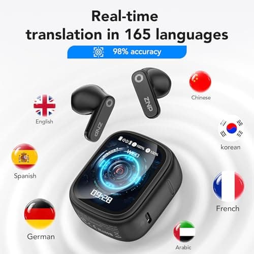 N02 Translation Earbuds Real Time, 165 Languages AI Translator with 9 Modes — view 2