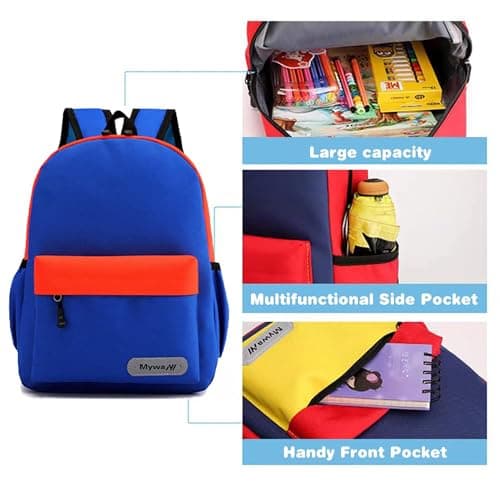 POWOFUN 12 inch Kids Elementary Backpack Lightweight Casual Travel — view 2
