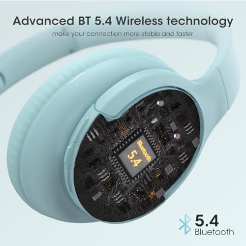 DOQAUS Bluetooth Headphones Over Ear, Headphones Wireless with 90H Playtime — view 5