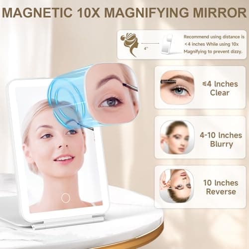 Mocado Rechargeable Travel Mirror, Makeup Mirror with Light — view 5
