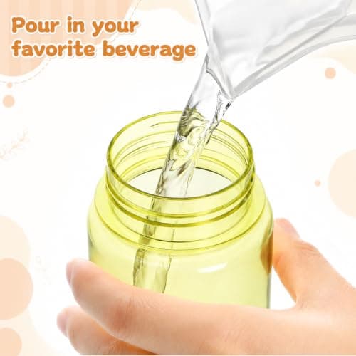 ZEAYEA 10 Pcs Water Bottles Bulk, 17 oz Plastic Portable Sports Drinking Bottle with Lanyard, Leak-Proof Reusable Drinking Cups for Outdoor, Gym, Camping, Fitness, Travel, Office and Team Events — view 3