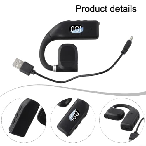 Rackumic Compact Travel Earphones 7x5cm Lightweight Pocket Size(Black) — view 6