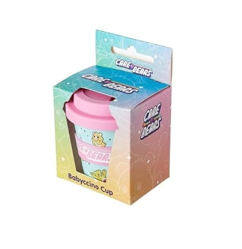 HOX Officially Licensed Kids Babyccino Travel Cup for Cold Drinks – BPA-Free, Reusable, Spill-Resistant & Portable - Care Bears, Pink — view 6