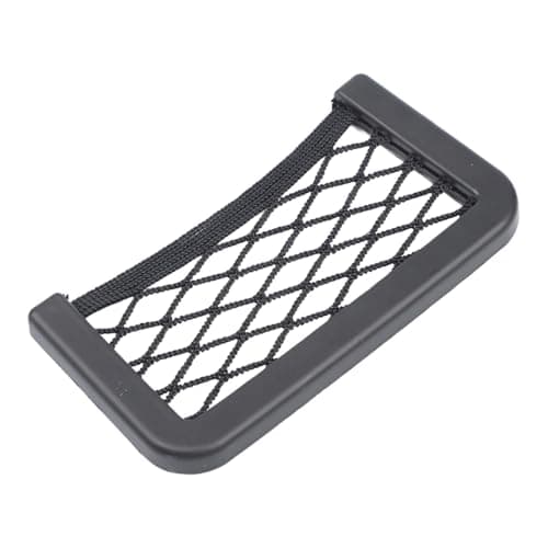 LatoYard Car Door Storage Net Pocket, Elastic Mesh Organizer Bag for Phones Drinks Keys, Universal Auto Side Door Holder with ABS Frame, Black 15x8cm — view 4