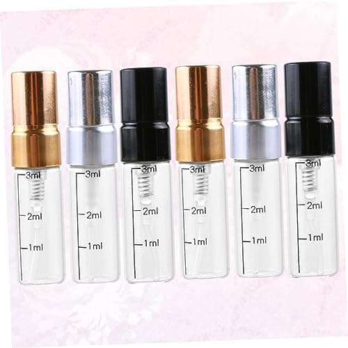 Healvian Refillable Glass Spray Bottle 3ml 6 Pack Scale for Travel Makeup — view 4