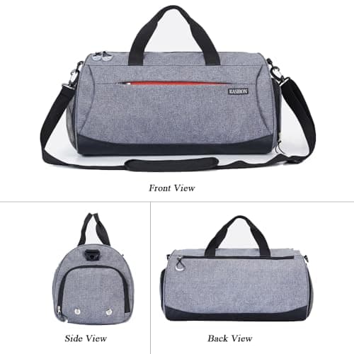 Gym Bag with Shoes Compartment and Wet Pocket, Duffle Bag for Sports Travel — view 2