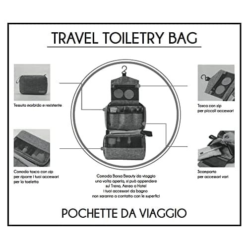 Inter 151849, Unisex Adult Travel Clutch Bag, Black, Free Size, Black, Standard — view 6