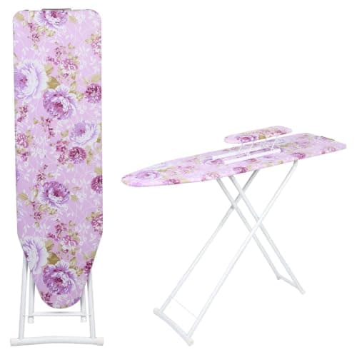 Ironing Boards 110X31X63-77CM 4 Adjustable Height Folding Ironing Boards