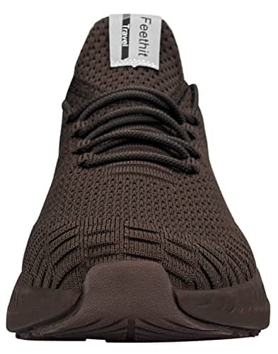 Feethit Womens Trainers Comfort Sneaker Shoes Sport Tennis Brown 6 — view 3