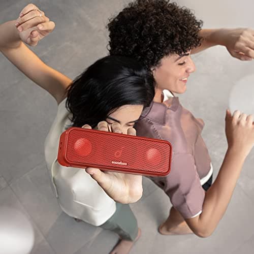 soundcore 3 by Anker, Bluetooth Speaker with Stereo Sound, Pure Titanium Diaphragm Drivers, PartyCast Technology, BassUp, 24H Playtime, IPX7 Waterproof, App, Custom EQ, Home, Outdoor, Beach — view 3