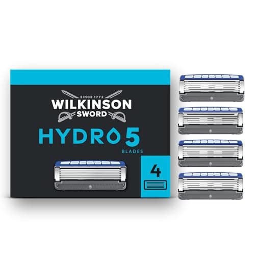 Wilkinson Sword Hydro 5 Men’s Razor Blade Refills, 4 Pack