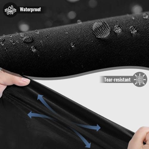CHGANG Rain Ponchos, EVA Portable Adults Waterproof Ponchos, Reusable raincoat with Hoods for Camping, Hiking Travel, Amusement Parks, Festival (Black) — view 5