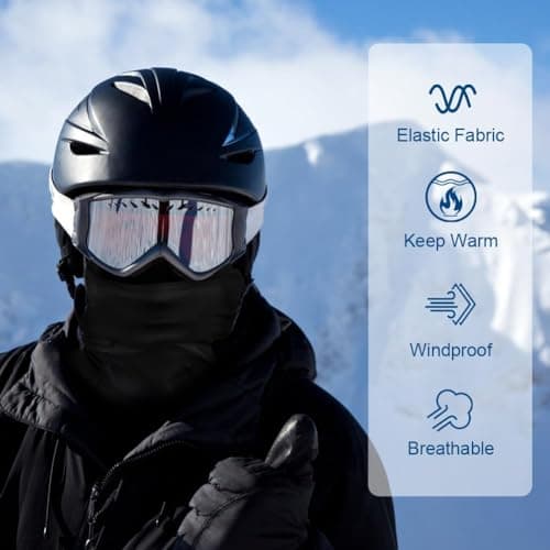 AMFUN Winter Balaclava for Men, Ski Mask Windproof Cycling Balaclava,Thermal Head Cover Face Mask for Men Women Outdoor Sports Motorcycle Cycling — view 6