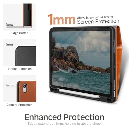 KingBlanc for Air 13-inch Case M4 2026/M3 2025/M2 2024 Brown — view 5