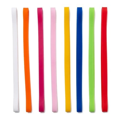 Elastic Beach Towel Bands for Sun Loungers, Windproof Towel Clips Alternative, Portable Sunbed Towel Straps Holder for Pool, Cruise and Beach Chairs(8pcs)