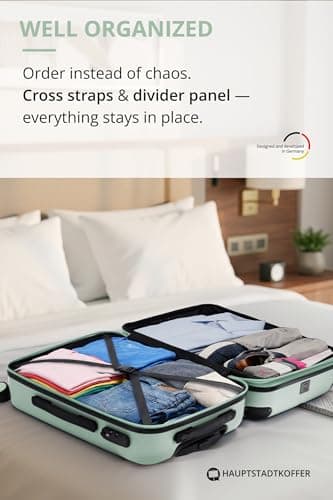 Hauptstadtkoffer Spree – Cabin Luggage, 55 × 35 × 20 cm for All Airlines, Travel Suitcase, Hard Shell Trolley, Carry-On Suitcase, Mint — view 5