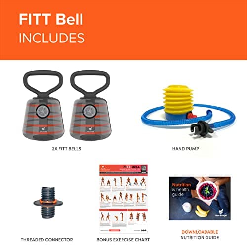 New Image FITT Bell - Adjustable Kettle Bells - Water Filled - Exercise Weight Set - Great for Fitness, Core Training & Weight Lifting - Durable & Strong Design - Ultimate Core & Balance Home Workout — view 3