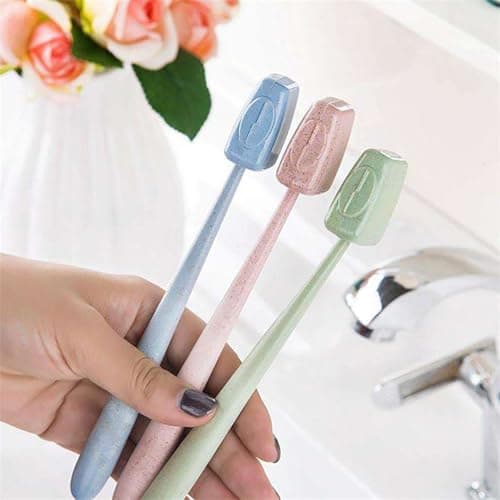 Eastrise Travel Portable Toothbrush Head Covers,Toothbrush Protector Case,Sutiable for Home Travel Outdoor Camping Hiking Business Trip(4 Pcs/4 Colour) — view 3