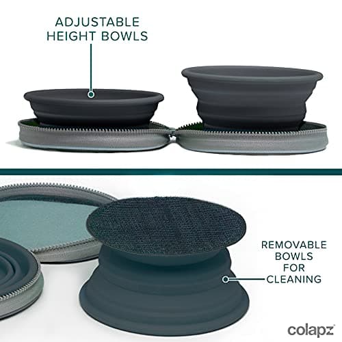 Colapz Collapsible Dog Bowls with Travel Case 2 Pack — view 4