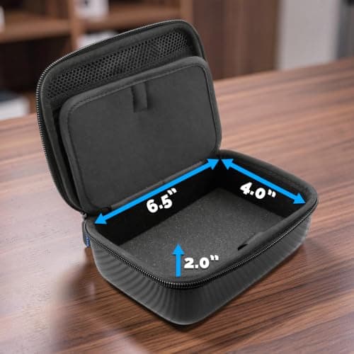 CASEMATIX Carrying Case Compatible with ASUS RT-BE58 Go WiFi 7 Travel Router - Hard Shell EVA Travel Storage Case with Accessory Pocket, Padded Interior and Wrist Strap, Case Only — view 6