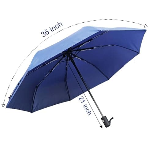 Tubaobei 4 Pack Travel Umbrella, Windproof Automatic Open and Close Umbrellas, Folding Rain Umbrella for Men Women — view 2