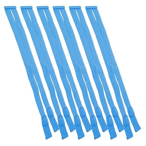 OFFSCH 6 Pack Scuba Mask Strap Replacement Nylon Rubber for Snorkeling
