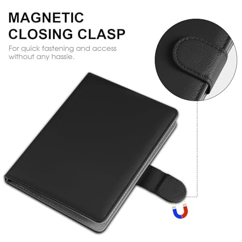 HoYiXi Universal Case for 6.8-7 inch Kindle eReader Compatible with Paperwhite/PocketBook and Tolino/Kobo Clara 2E/Kobo Clara HD,6",6.8" eReader Protective cover Built-in pocket,Black — view 3