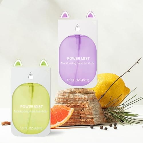 Hand Sanitizer Spray For Woman, Power Mist Hand Sanitiser Mini For Travel (Green Purple) — view 6