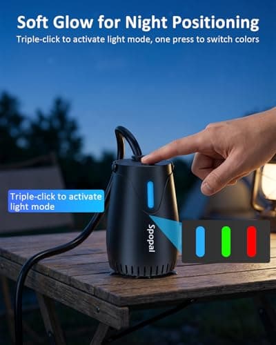 Spopal Portable Camping Shower with Nightlight Mode for Camping,Travel — view 2