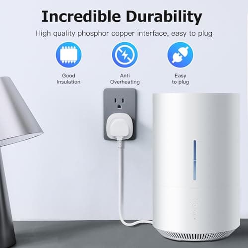 AUNNO UK to US Plug Adaptor, Pack of 2 UK 3 Pin to US Plug Converter, Travel Adapter for US Canada Mexico Thailand and More etc (Type B) — view 4