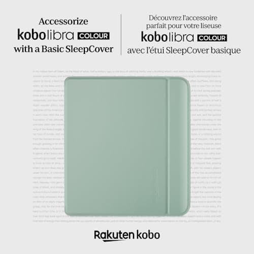 Kobo Libra Colour SleepCover Case, Garden Green Basic — view 6