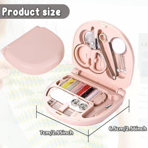 Mini Portable Sewing Kit – Compact Travel Sewing Supplies – Emergency Repair Kit for Home, Travel, Beginner — view 2