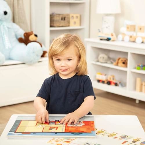 Melissa & Doug Reusable Sticker Books, My Town Sticker Book | Plane Activities Toddlers | Reusable Stickers for Kids Travel Activity Packs | Childrens Books Age 3-4 Years — view 2