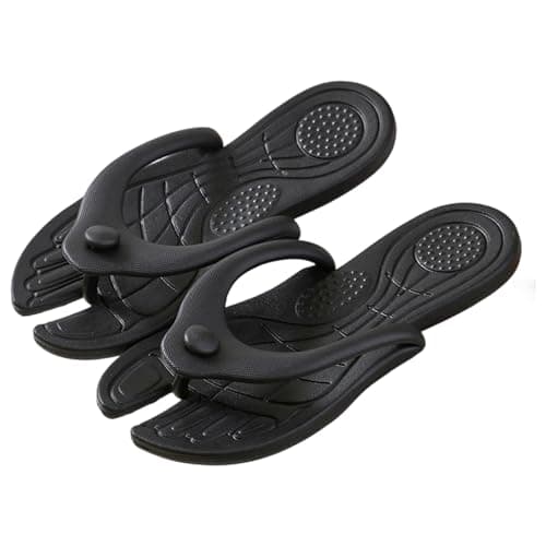 Unisex Travel Foldable Flip Flops Men Summer Portable Indoor Outdoor Shoes Non-Slip Rubber Sole Thong Sandals Beach Pool Sandals Massage Detachable Slider Shoe House Spa Yoga Open Toes Slippers