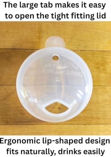 2 Pack - 300ml, Adult Sippy Cups with Twin Handles & Wide Spout. Non Spill — view 3