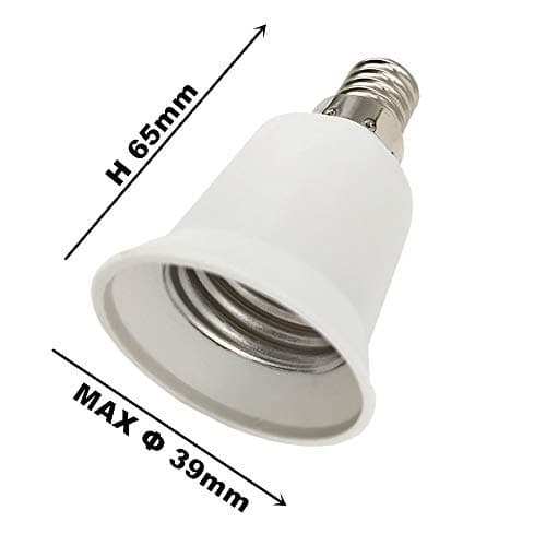 DZYDZR 8 Pack Lamp Socket Adapter Converter E14 to E27 Bulb Socket for LED Bulb — view 4