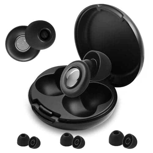 Ear Plugs for Sleep Noise 52dB Cancelling Earplugs with 6 Tips S/M/L