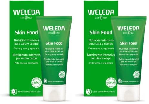Weleda Skin Food, Dry Skin Moisturiser, Moisturising Cream & Primer, Face & Body, For Men & Women, Multiple Uses, 100% Certified Natural, Organic, 30ml (Pack of 2)