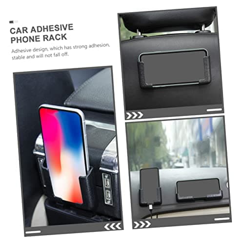 NUOBESTY 6 Pack Car Phone Mount Black Adhesive Dashboard Bracket — view 3