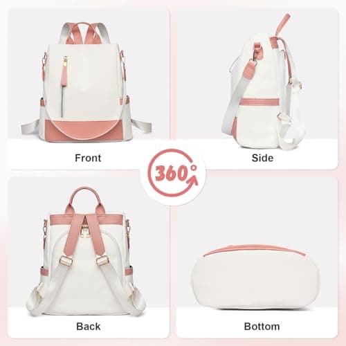 Aucuu Anti Theft Backpacks for Women, Women's Backpack, Lightweight Waterproof Ladies Rucksack, Large Casual Daypacks, Ladies Fashion Handbag, Travel Shoulder Bag for School Work Travel — view 3