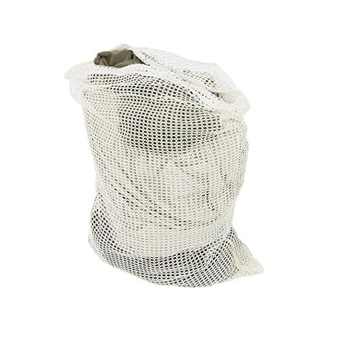 British Army Laundry Bag Genuine Military Surplus Linen Wash Sack White Mesh Net Clothing Storage Bag 80x60cm Army Issue Utility Storage