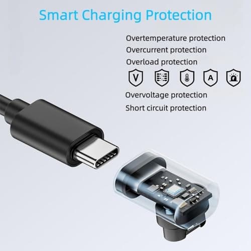 2-Pack Universal USB-C to Garmin Watch Charger Adapter, Type C Connector Replacement Fast Charging Docks Portable Charger Cable with Anti-Loss Lanyard Compatible for Garmin Smart Watch (Silver) — view 6