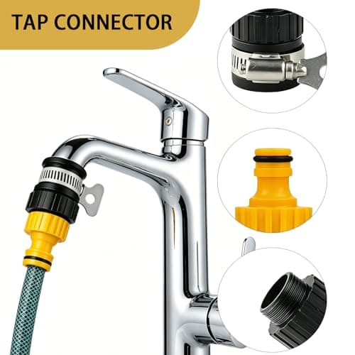 Hose Tap Connector,Universal Kitchen Tap Taps Detachable Hose Connectors — view 3