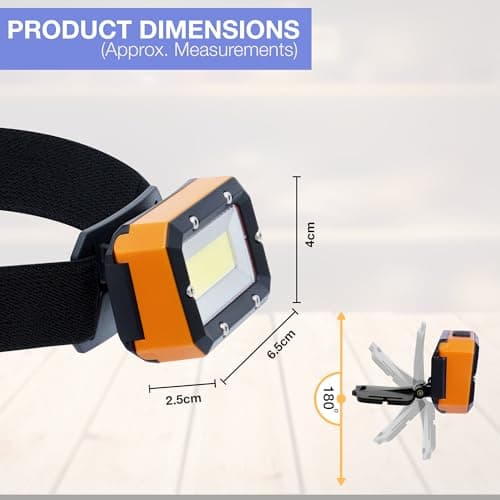 Navoys Super Bright COB 3 Light Modes Head Band Torch — view 2