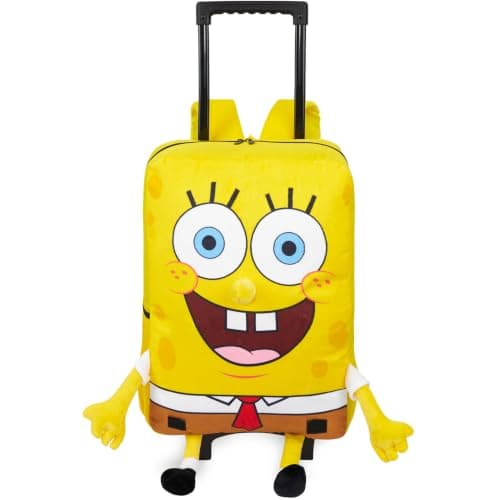 Get Trend Spongebob Squarepants Boys 3D Trolley Bag for Travel & School