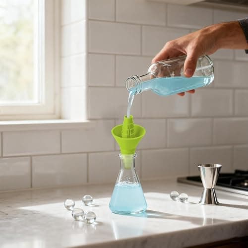 Flexible Pouring Connector - Bottle Transfer Tool for Spill Free | Silicone Foldable Funnel with Tight, Liquid Adapter System for Clean Refilling, Compact Storage Design for Home Dorm Use — view 3