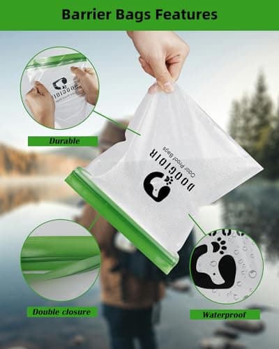 Odor proof bags for Backpacking and Home Organization (9ｘ10 Inch, 2 Pack) — view 3
